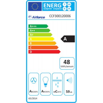 Airforce F300 IX/A/120 Απορροφητήρας Καμινάδα 120cm Inox